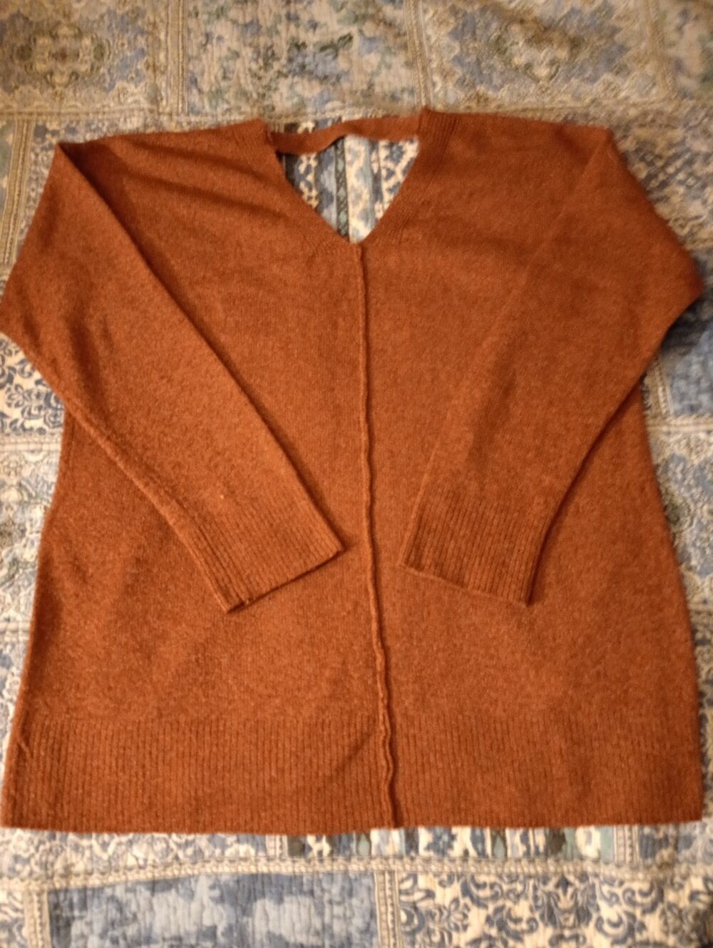 Boho Oversized Knit Sweater- Rustic Color - Picture 6 of 12